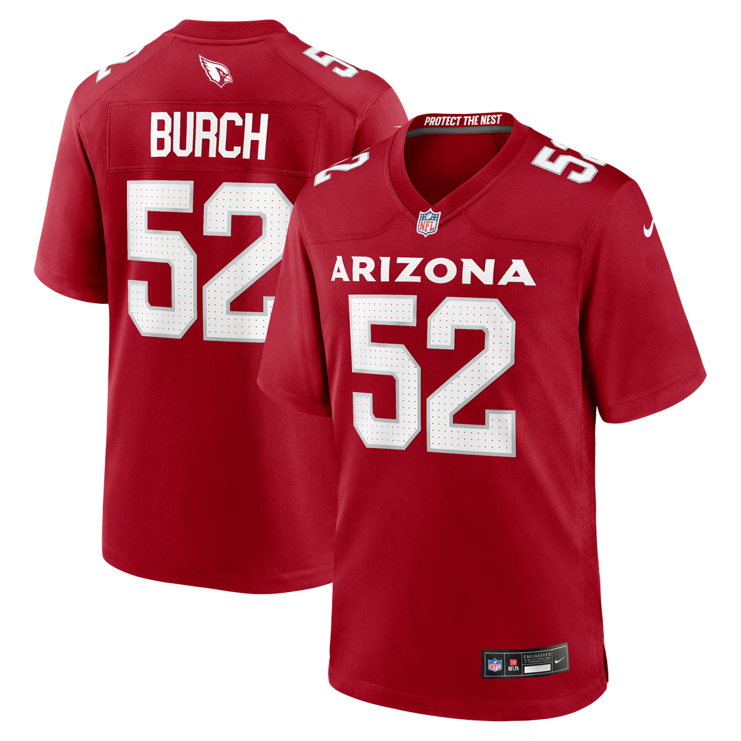 Arizona Cardinals Jordan Burch Nike Team Game Jersey - Cardinal