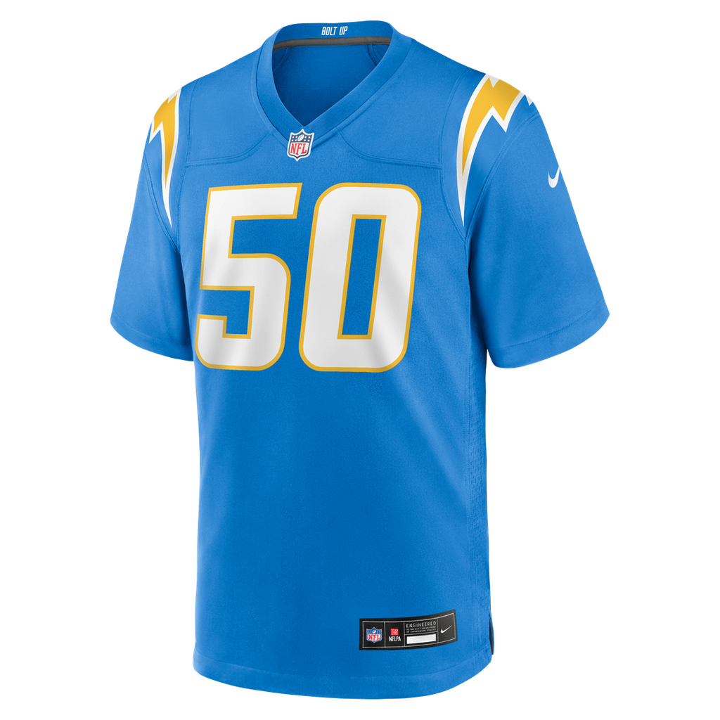 Los Angeles Chargers Caleb Murphy Nike Team Game Jersey - Powder Blue