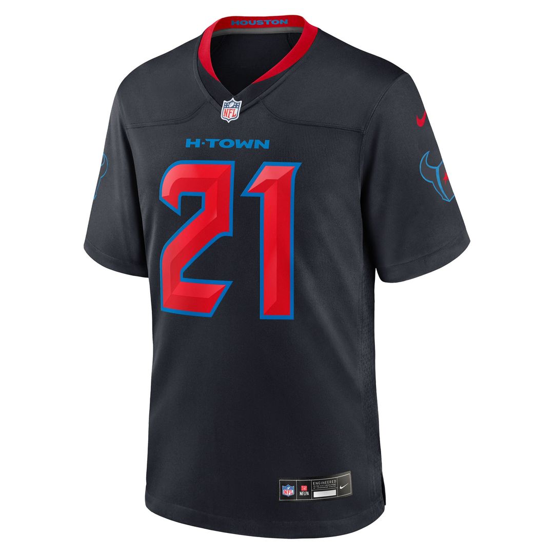 Houston Texans Nick Chubb Nike Alternate 2 Game Jersey - Navy