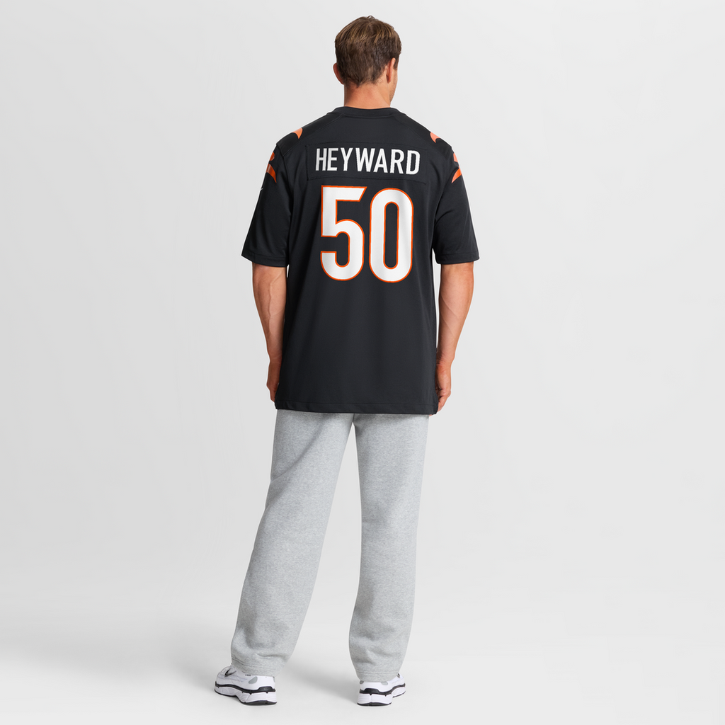 Cincinnati Bengals Shaka Heyward Nike Team Game Jersey - Black