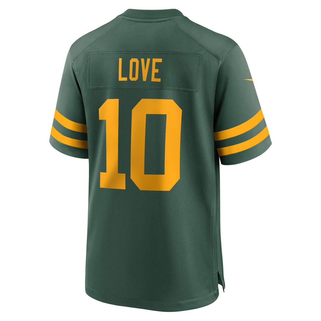 Green Bay Packers Jordan Love Nike Alternate Game Jersey - Green