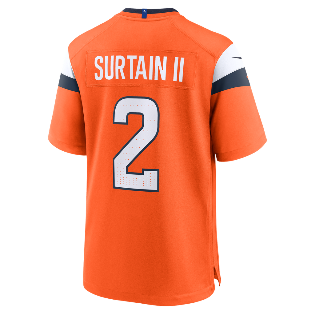 Denver Broncos Patrick Surtain II Nike Team Game Jersey - Orange