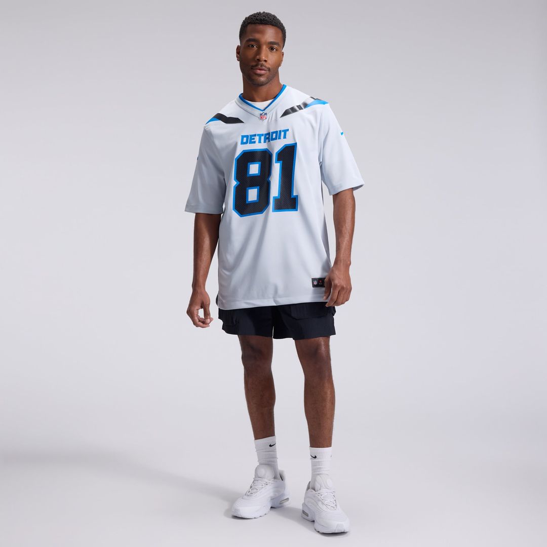 Detroit Lions Calvin Johnson Nike 2026 Rivalries Collection Game Jersey - Silver