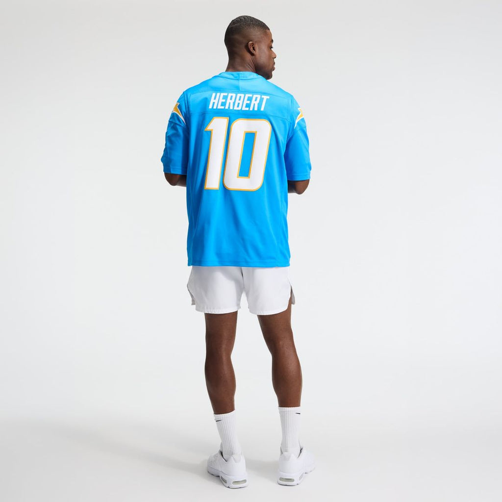 Los Angeles Chargers Justin Herbert Nike Team Vapor F.U.S.E. Stitched Limited Jersey - Powder Blue