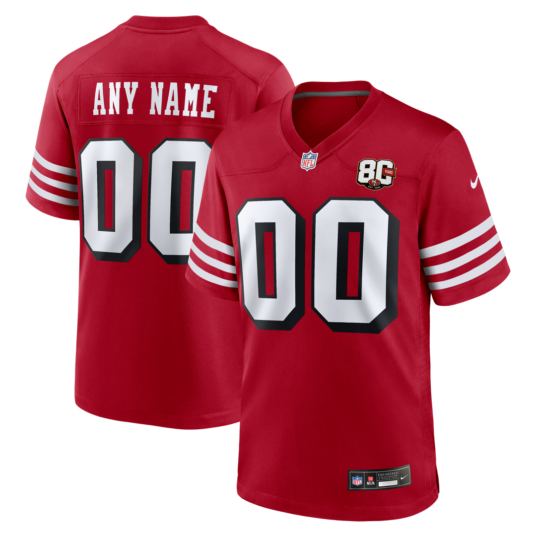 San Francisco 49ers Nike Game Custom Player Jersey - White