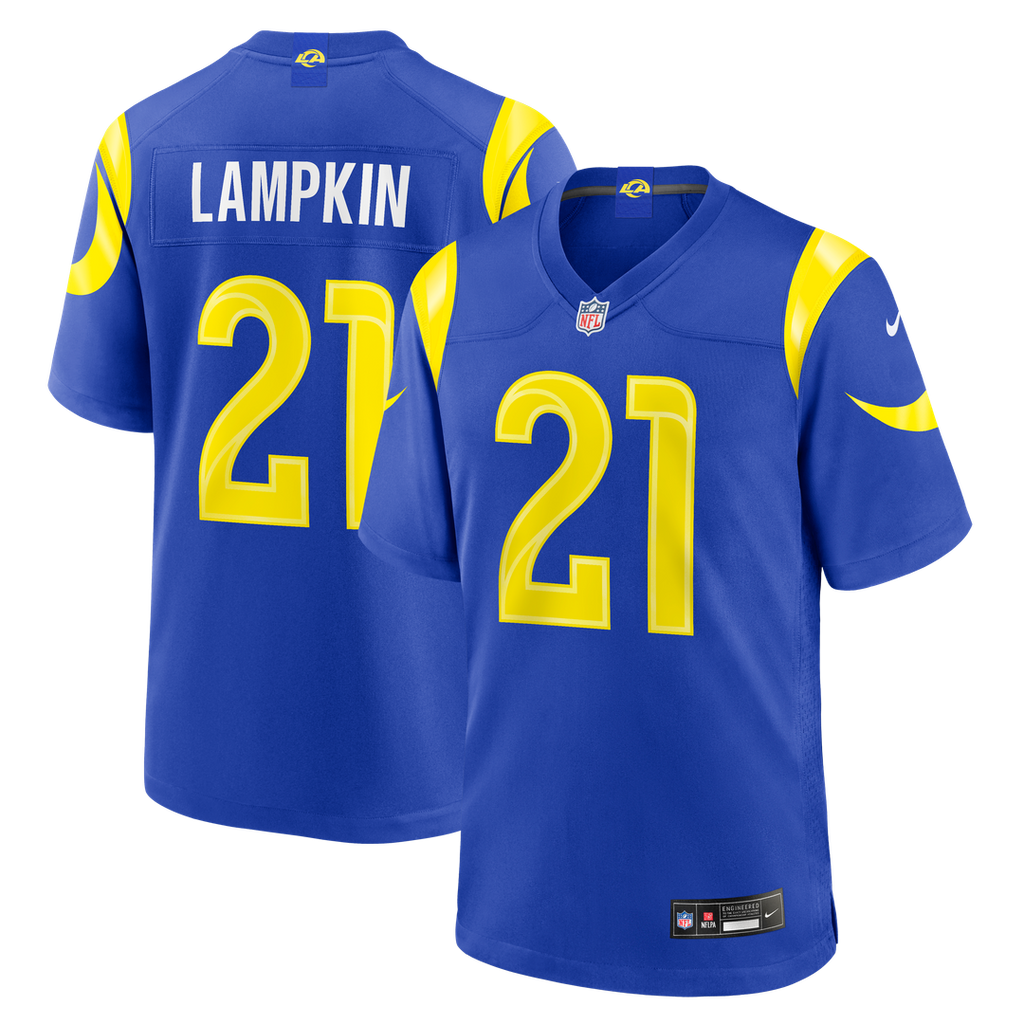 Los Angeles Rams Cam Lampkin Nike Team Game Jersey - Royal
