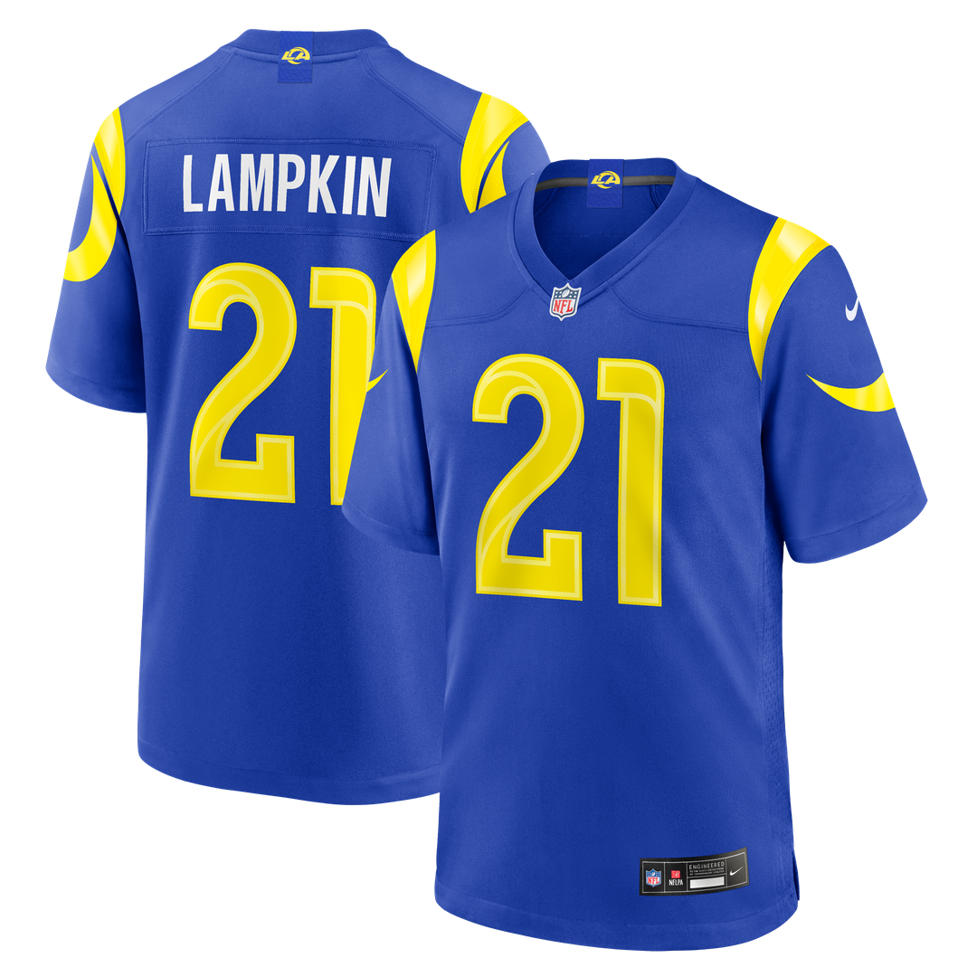 Los Angeles Rams Cam Lampkin Nike Team Game Jersey - Royal