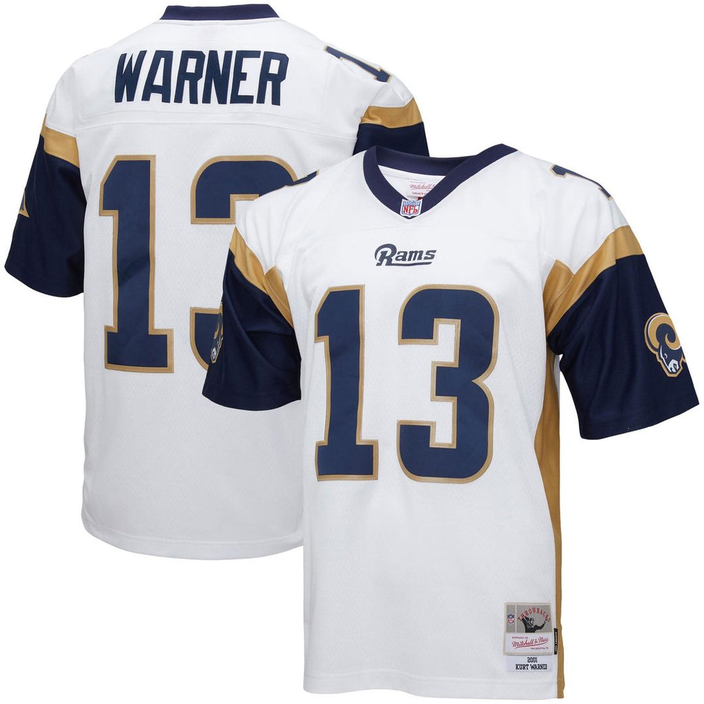Los Angeles Rams Kurt Warner Mitchell & Ness Big & Tall 2001 Retired Player Replica Jersey - White