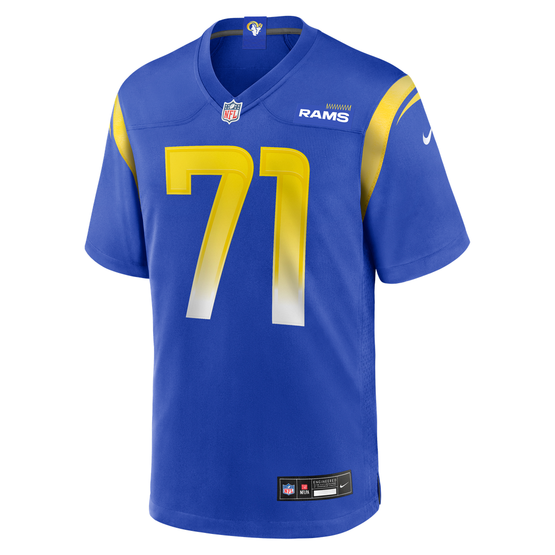 Los Angeles Rams Warren McClendon Jr. Nike Team Game Jersey - Royal