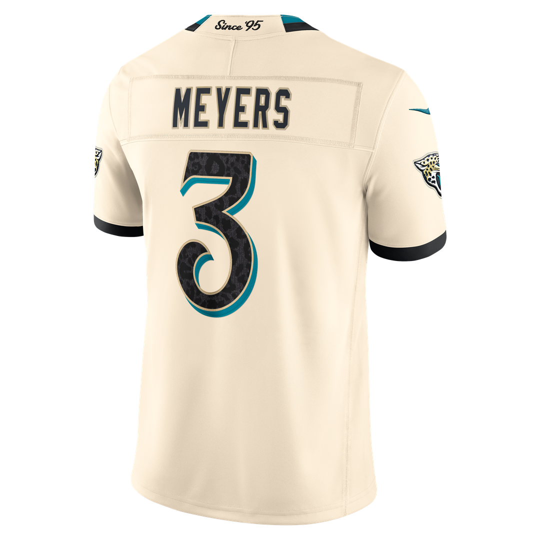 Jacksonville Jaguars Jakobi Meyers Nike 2026 Rivalries Collection Stitched Limited Jersey - Natural