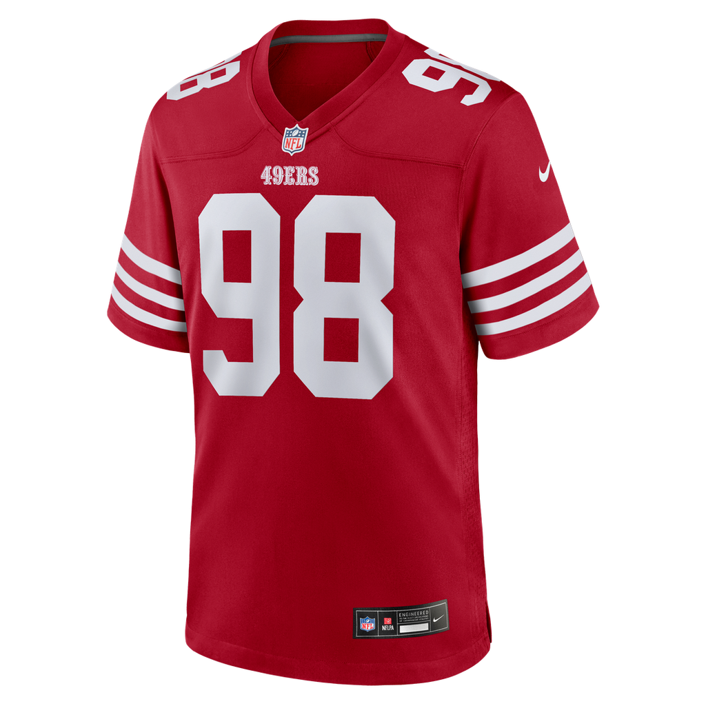 San Francisco 49ers Mykel Williams Nike Team Game Jersey - Scarlet