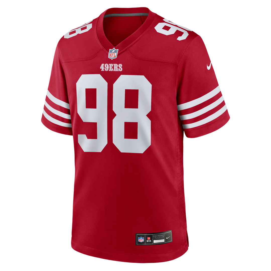 San Francisco 49ers Mykel Williams Nike Team Game Jersey - Scarlet