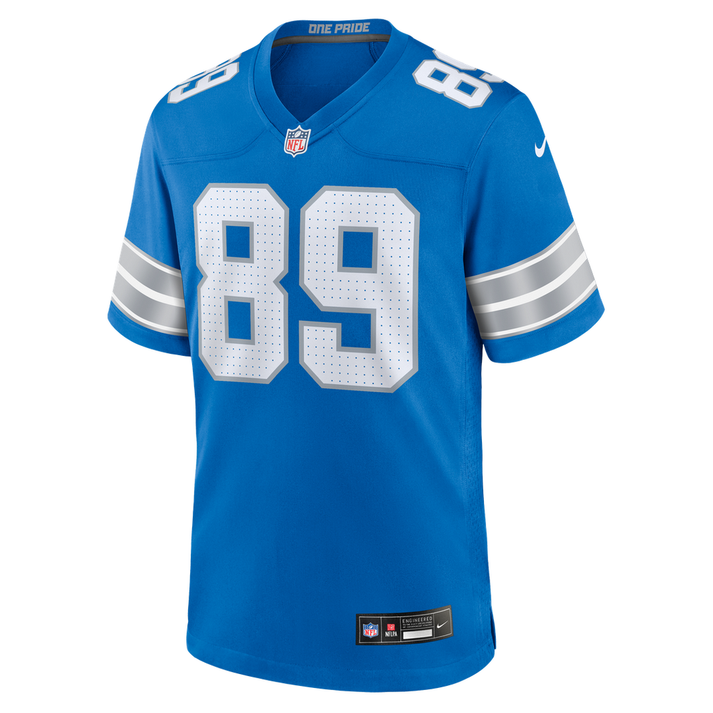 Detroit Lions Brock Wright Nike Team Game Jersey - Blue