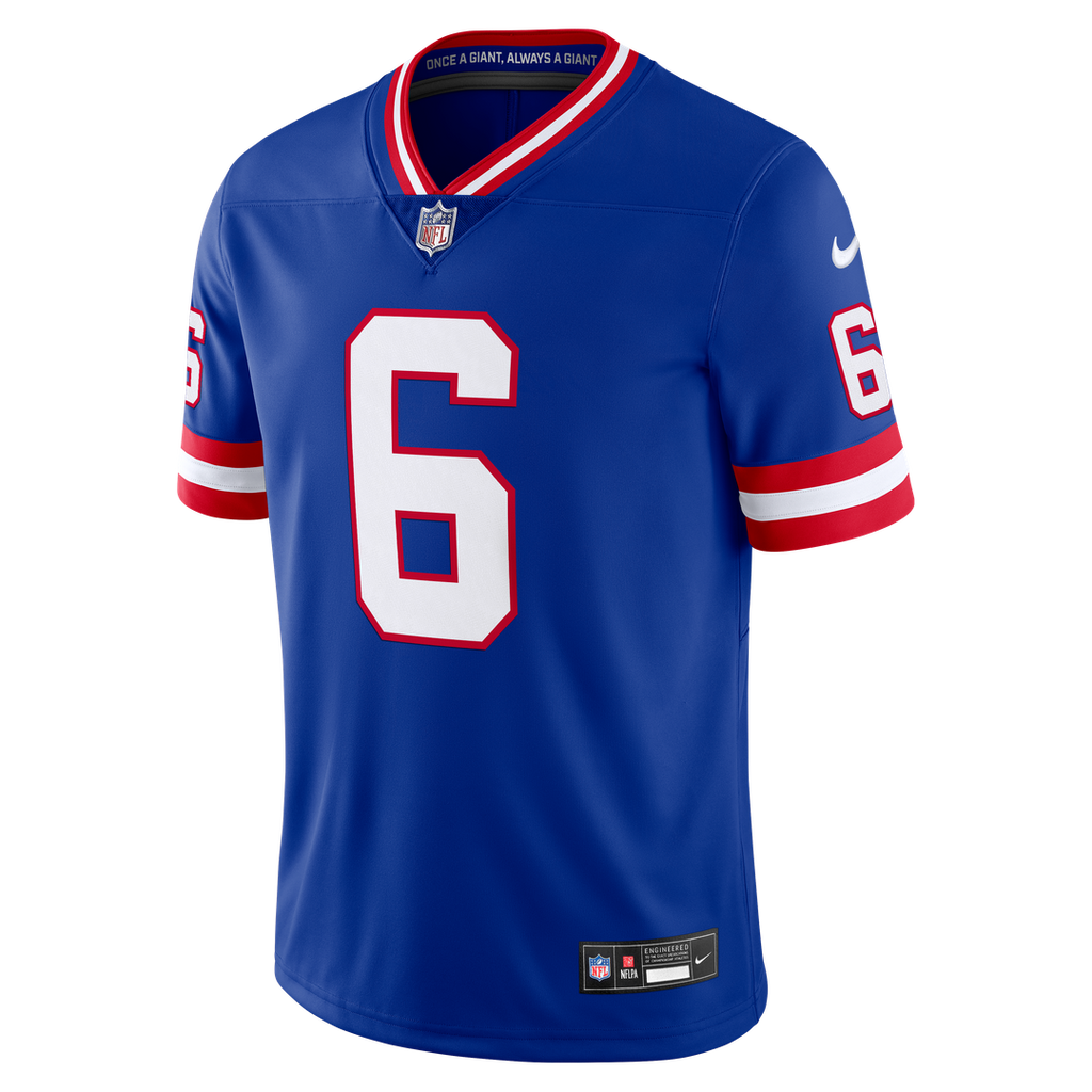 New York Giants Jaxson Dart Nike Vintage White Vapor Untouchable Stitched Limited Jersey - White