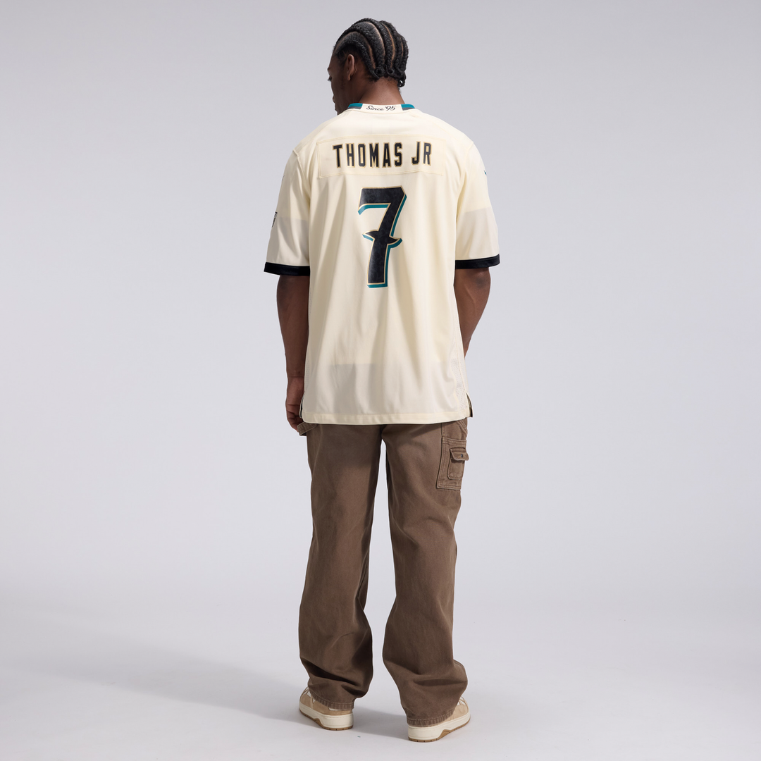 Jacksonville Jaguars Brian Thomas Jr. Nike 2026 Rivalries Collection Game Jersey - Natural
