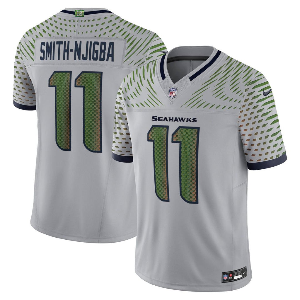 Seattle Seahawks Jaxon Smith-Njigba Nike Rivalries Collection Stitched Limited Jersey - Gray