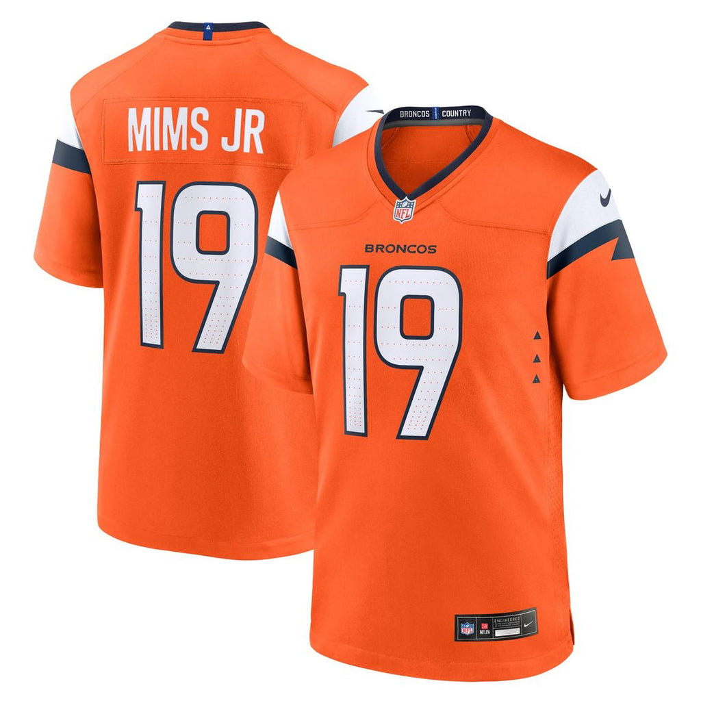 Denver Broncos Marvin Mims Jr Nike Team Game Jersey - Orange