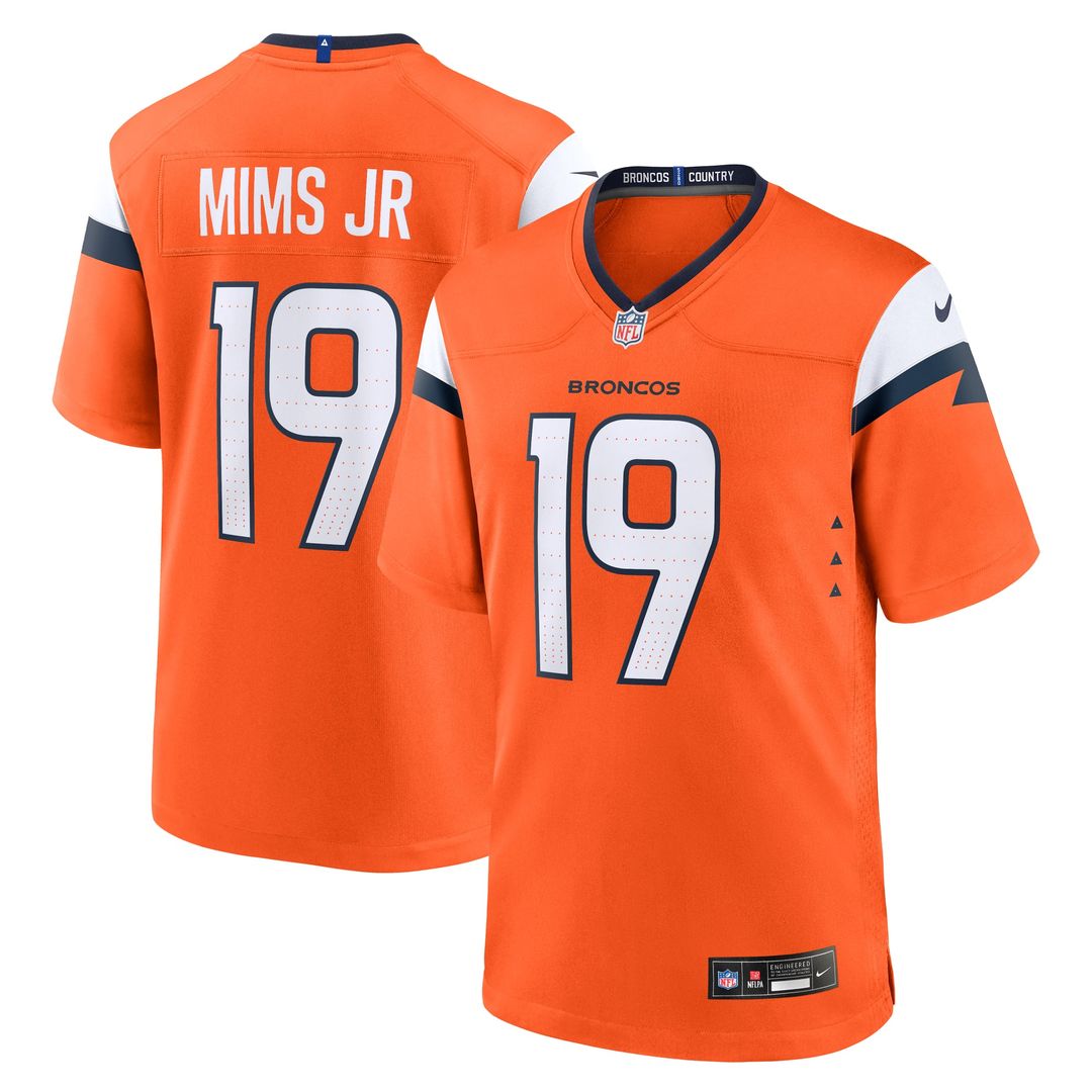 Denver Broncos Marvin Mims Jr Nike Team Game Jersey - Orange