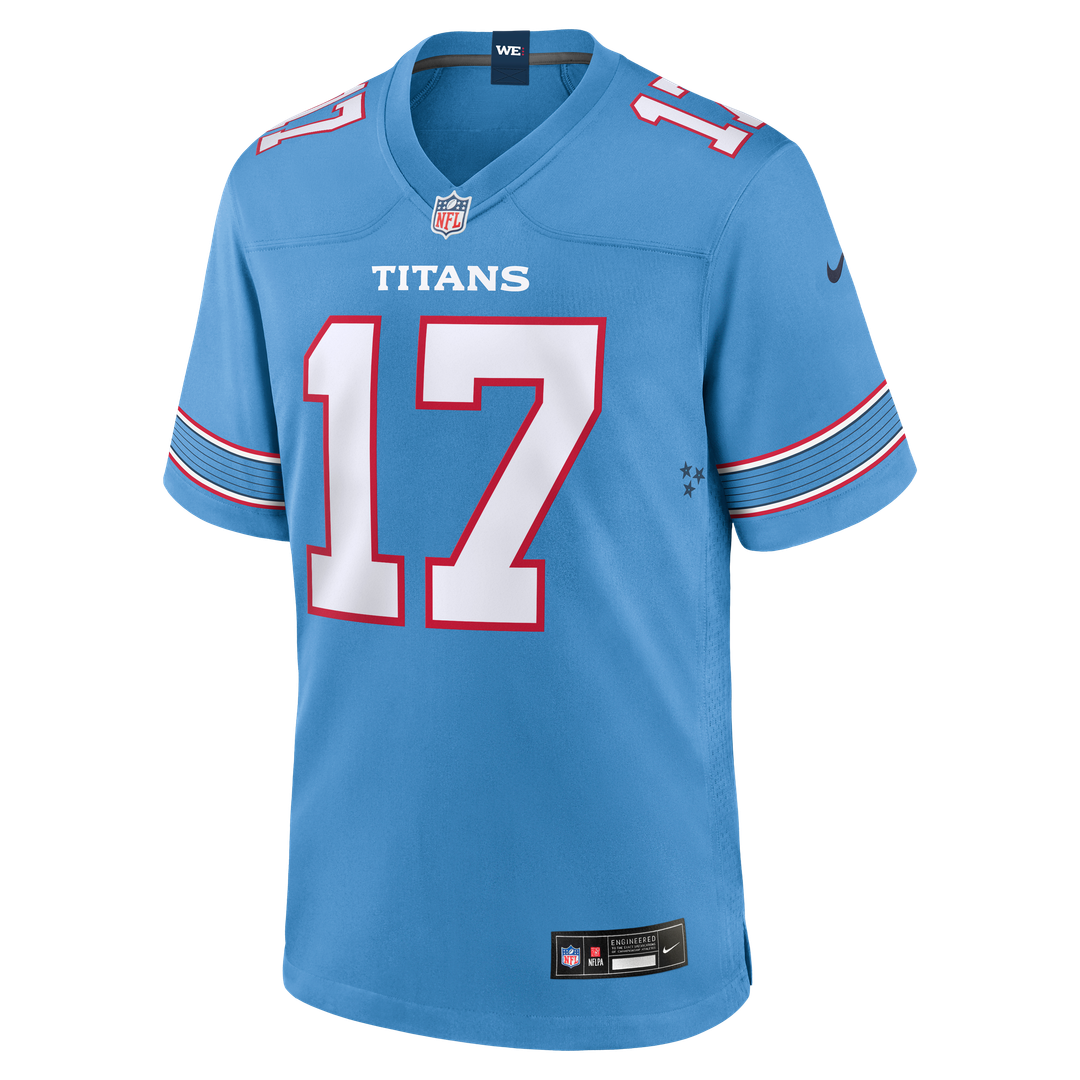 Tennessee Titans Chimere Dike Nike Team Game Jersey - Light Blue