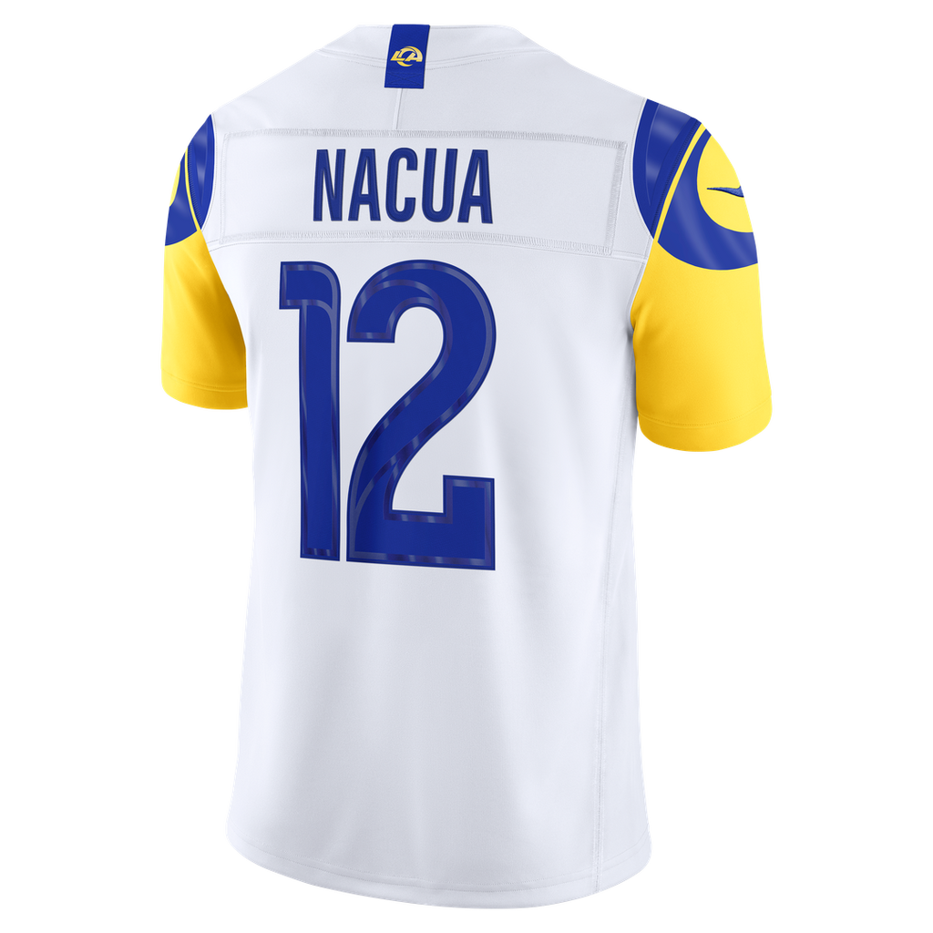 Los Angeles Rams Puka Nacua Nike Vapor F.U.S.E. Stitched Limited Jersey - White