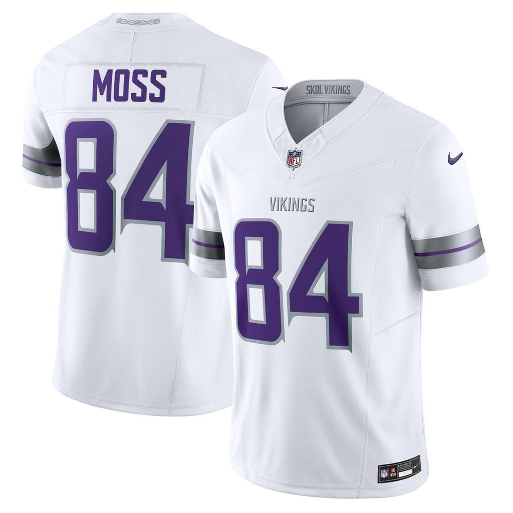 Minnesota Vikings Randy Moss Nike Alternate Vapor F.U.S.E. Retired Player Limited Jersey - White
