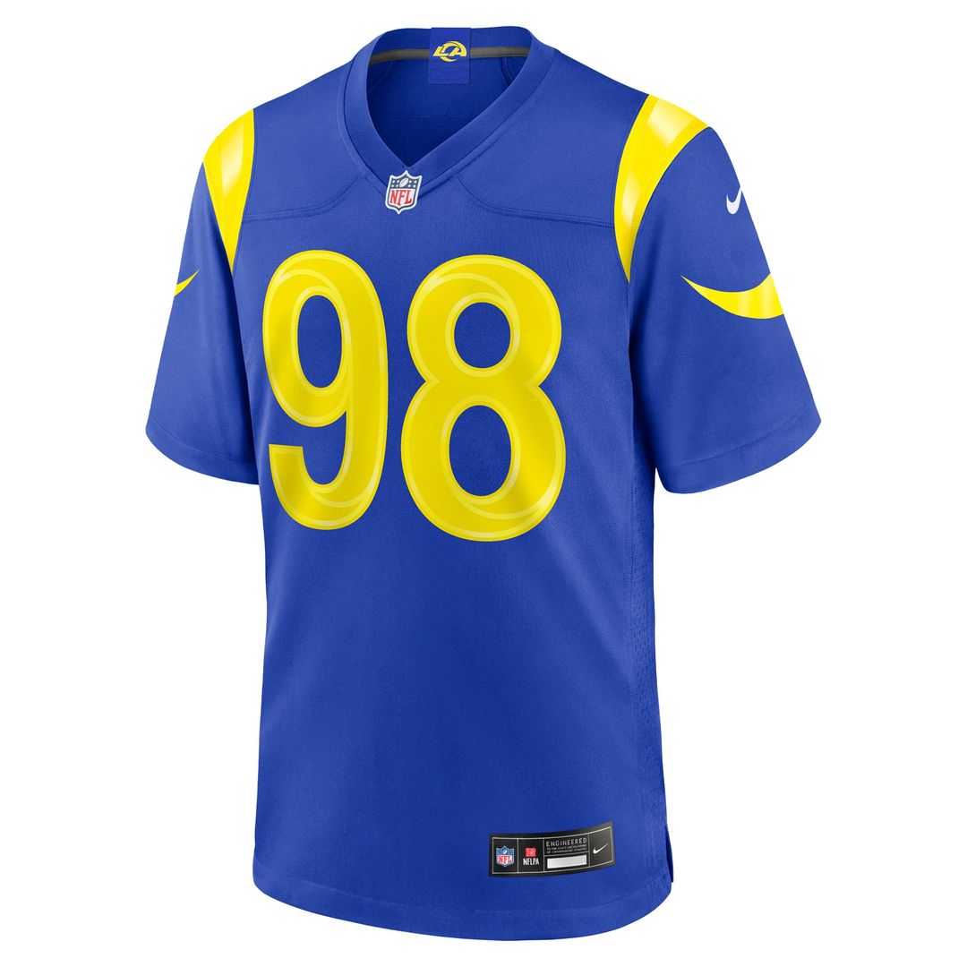Los Angeles Rams Jaxson Moi Nike Game Jersey - Royal