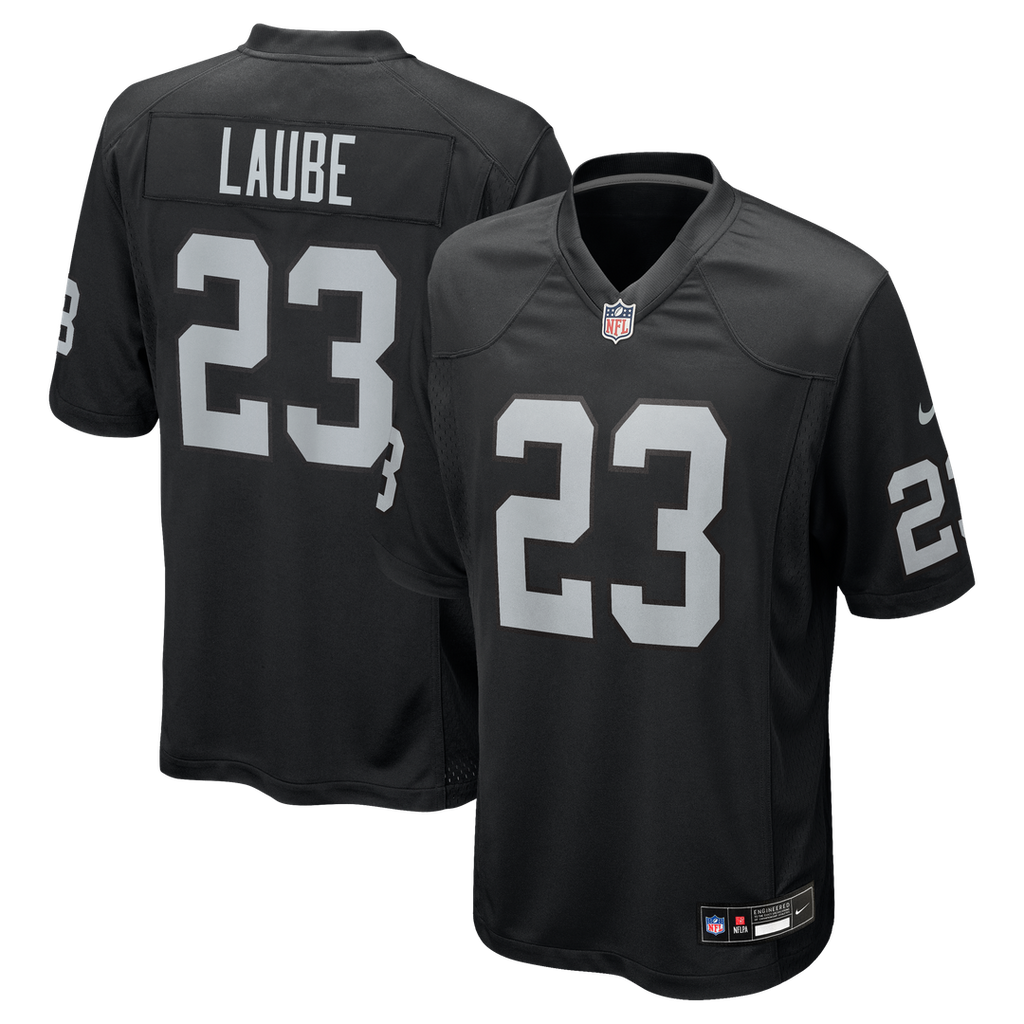 Las Vegas Raiders Dylan Laube Nike Team Game Jersey - Black