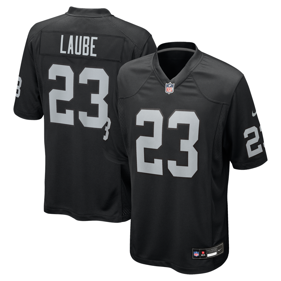 Las Vegas Raiders Dylan Laube Nike Team Game Jersey - Black