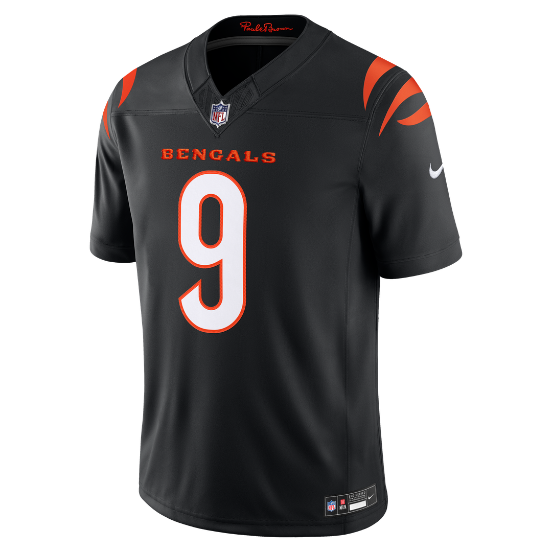 Cincinnati Bengals Joe Burrow Nike Team Vapor F.U.S.E. Stitched Limited Jersey - Black