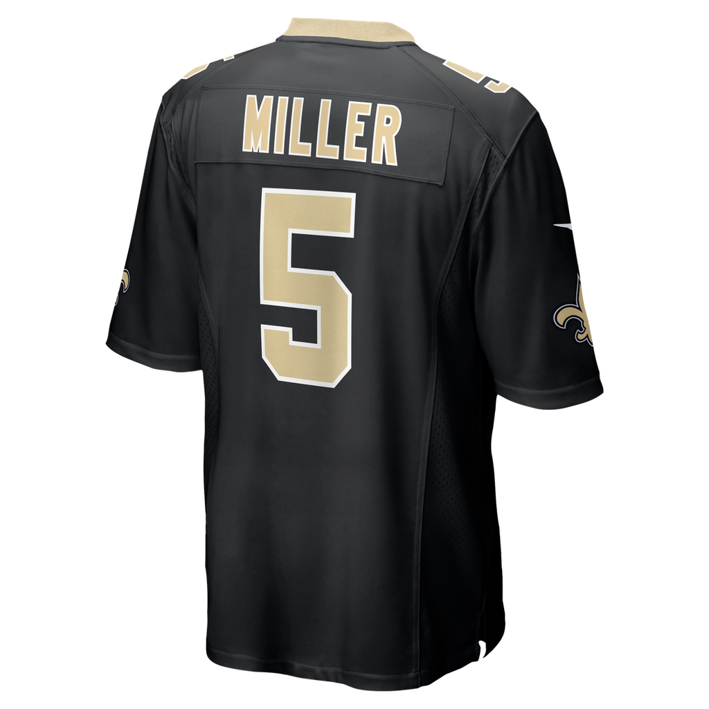 New Orleans Saints Kendre Miller Nike Team Game Jersey - Black