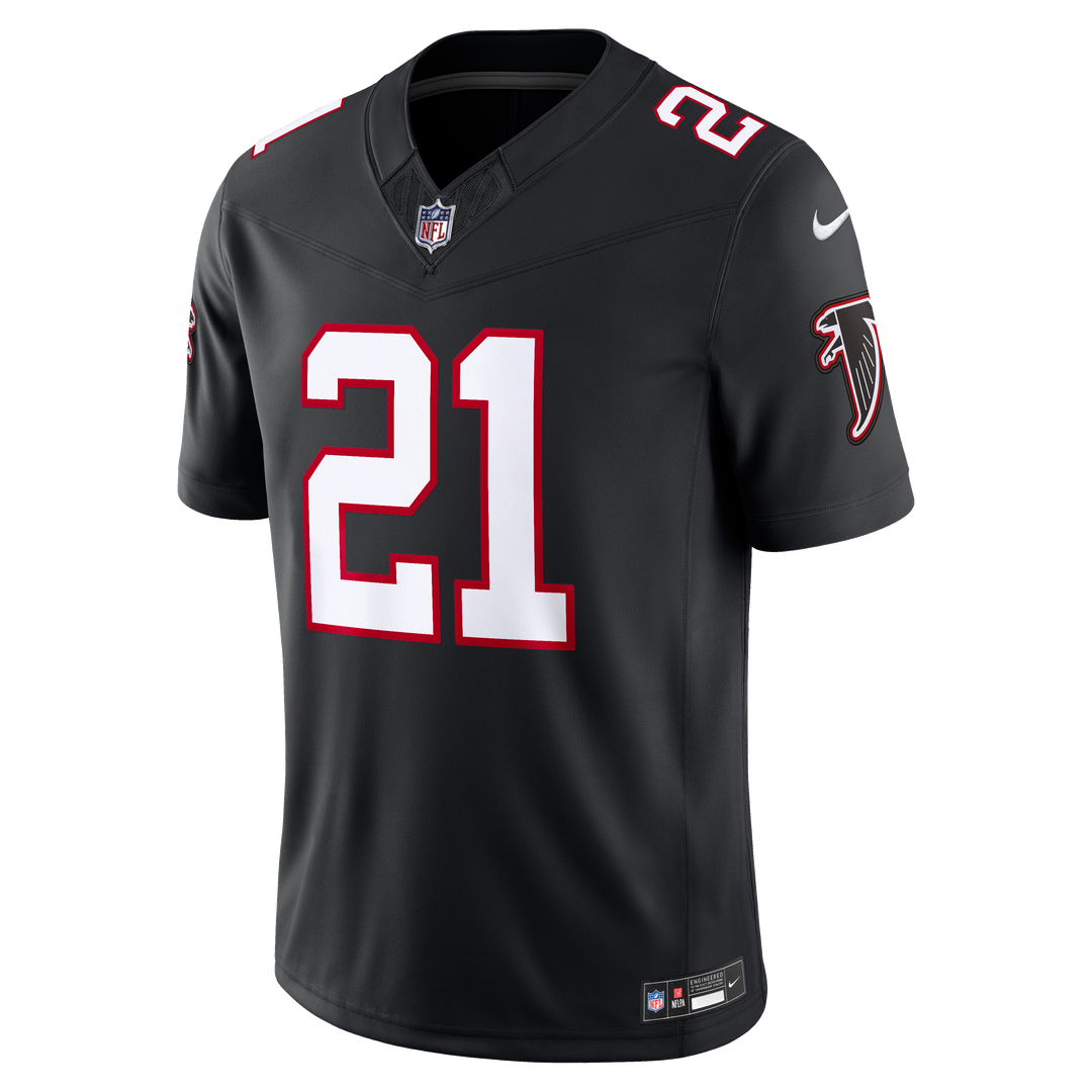 Atlanta Falcons Deion Sanders Nike Alternate Throwback Vapor F.U.S.E. Stitched Retired Limited Jersey - Black