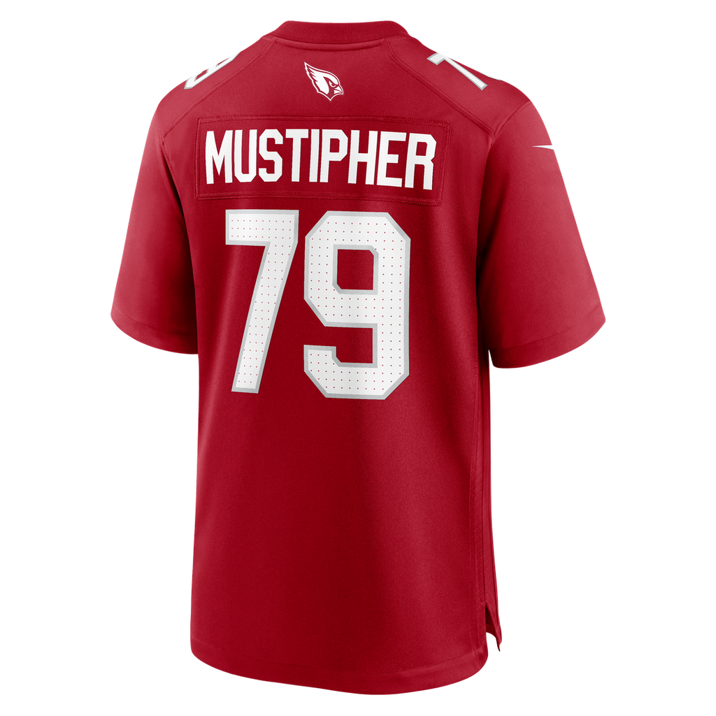 Arizona Cardinals PJ Mustipher Nike Team Game Jersey - Cardinal