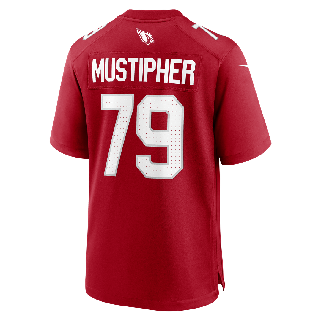 Arizona Cardinals PJ Mustipher Nike Team Game Jersey - Cardinal