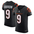 Cincinnati Bengals Joe Burrow Nike Team Vapor F.U.S.E. Elite Jersey - Black