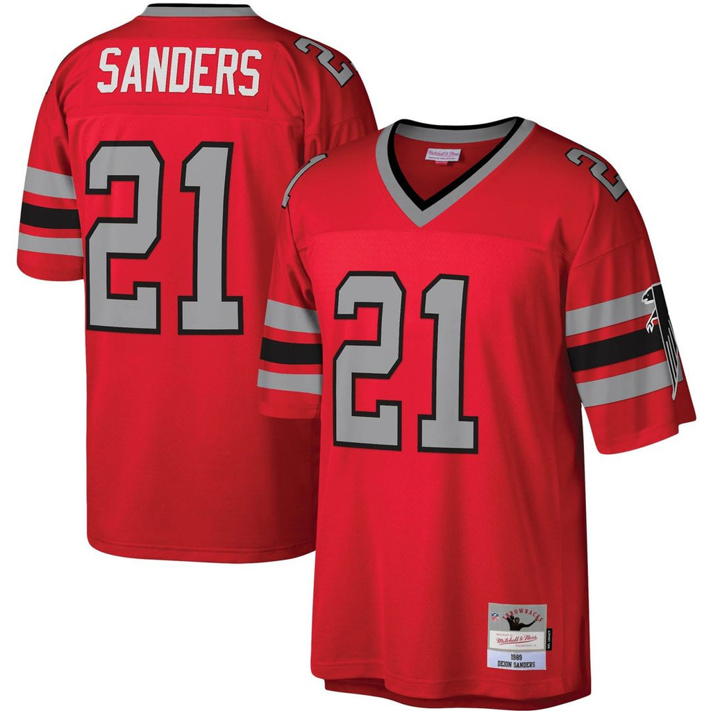 Atlanta Falcons Deion Sanders Mitchell & Ness Legacy Replica Jersey - Red