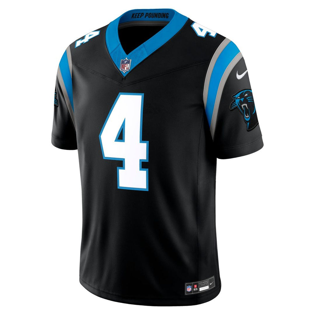 Carolina Panthers Tetairoa McMillan Nike Team Vapor F.U.S.E. Stitched Limited Jersey - Black