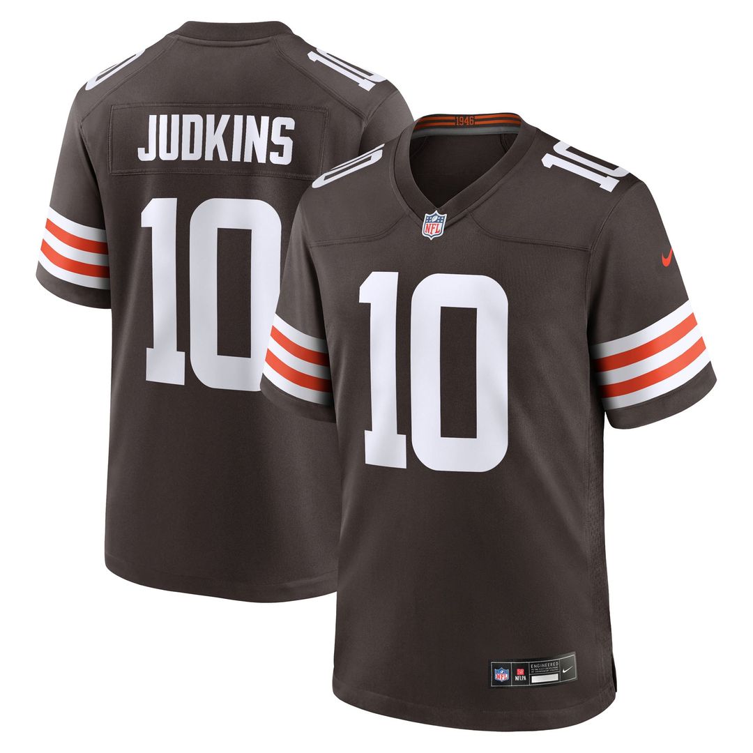 Cleveland Browns Quinshon Judkins Nike 2025 NFL Draft Game Jersey - Brown