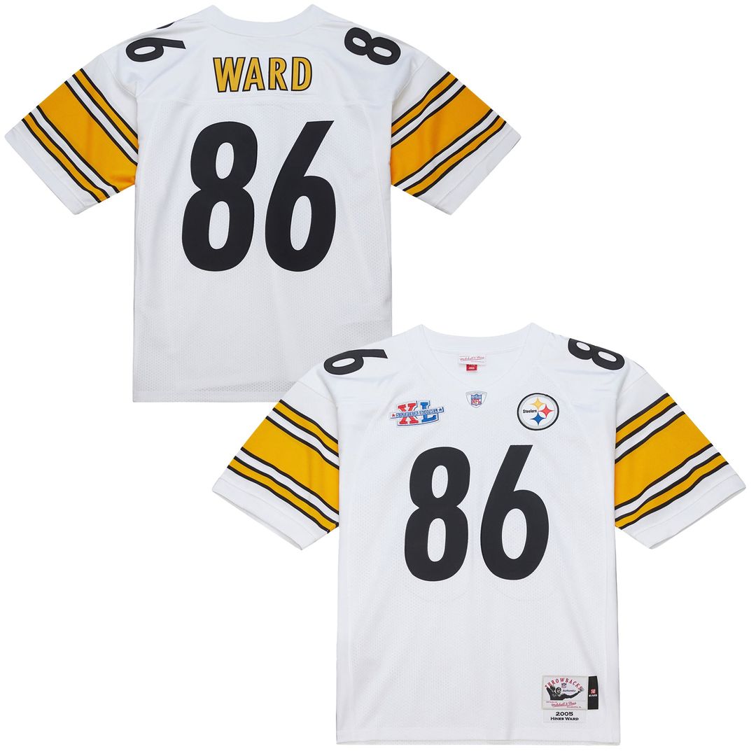 Pittsburgh Steelers Hines Ward Mitchell & Ness 2005 Authentic Throwback Retired Player Jersey - White