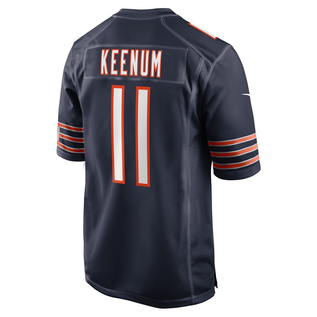 Chicago Bears Case Keenum Nike Team Game Jersey - Navy