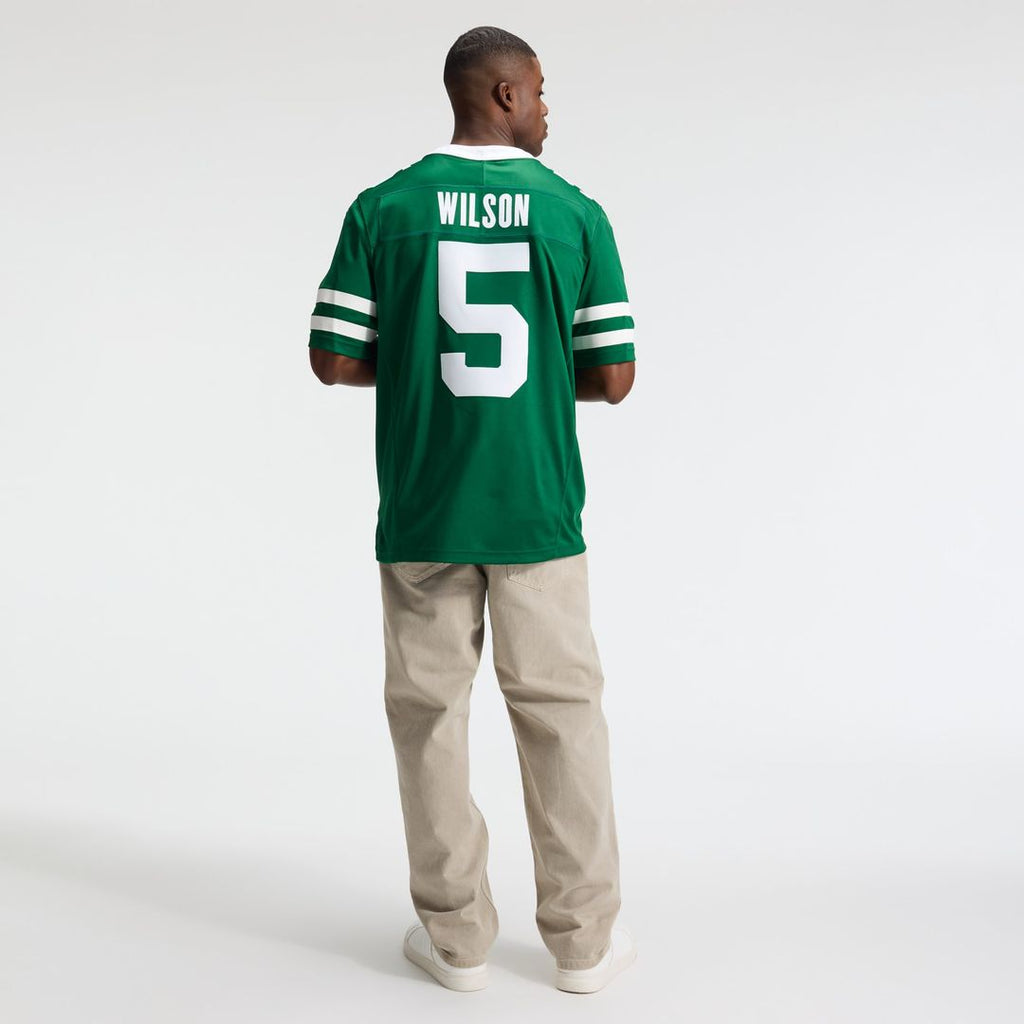 New York Jets Garrett Wilson Nike Team Vapor F.U.S.E. Stitched Limited Jersey - Legacy Green