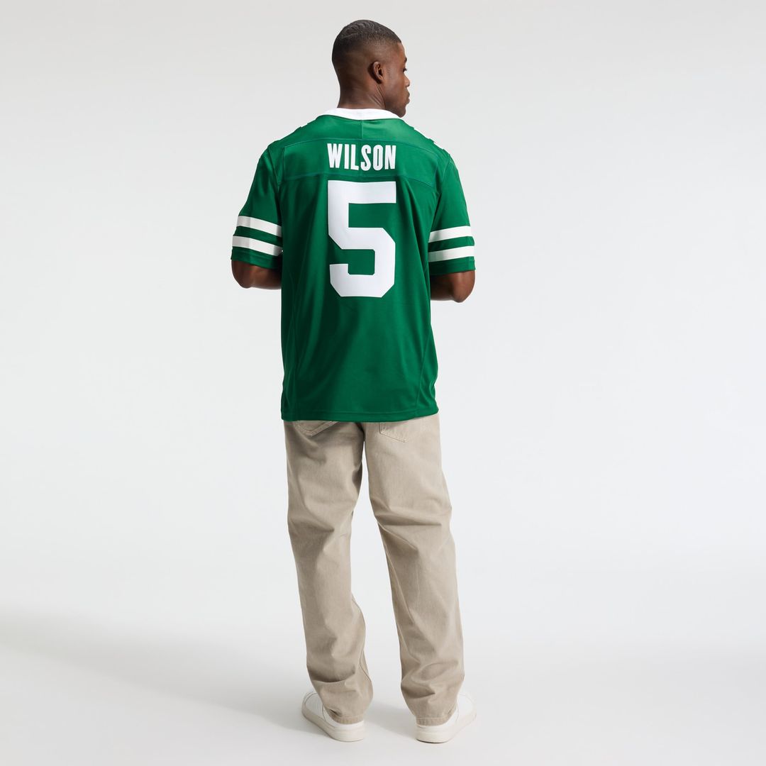 New York Jets Garrett Wilson Nike Team Vapor F.U.S.E. Stitched Limited Jersey - Legacy Green