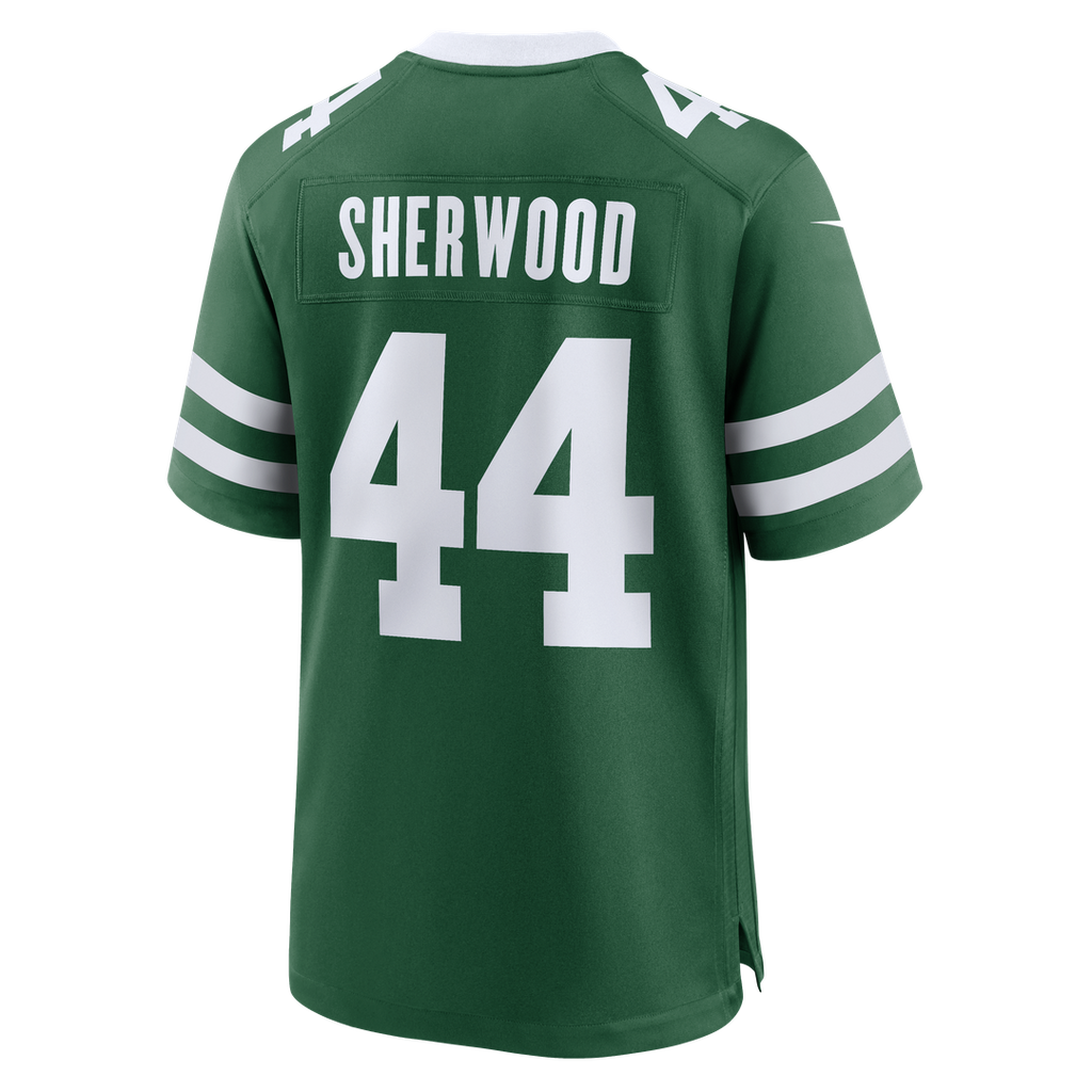 New York Jets Jamien Sherwood Nike Team Game Jersey - Legacy Green