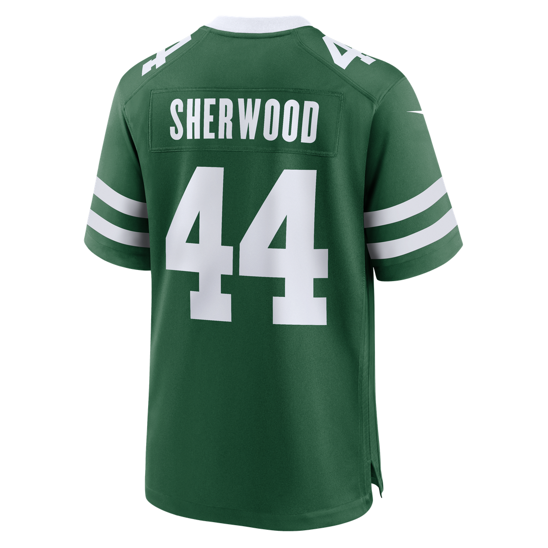 New York Jets Jamien Sherwood Nike Team Game Jersey - Legacy Green