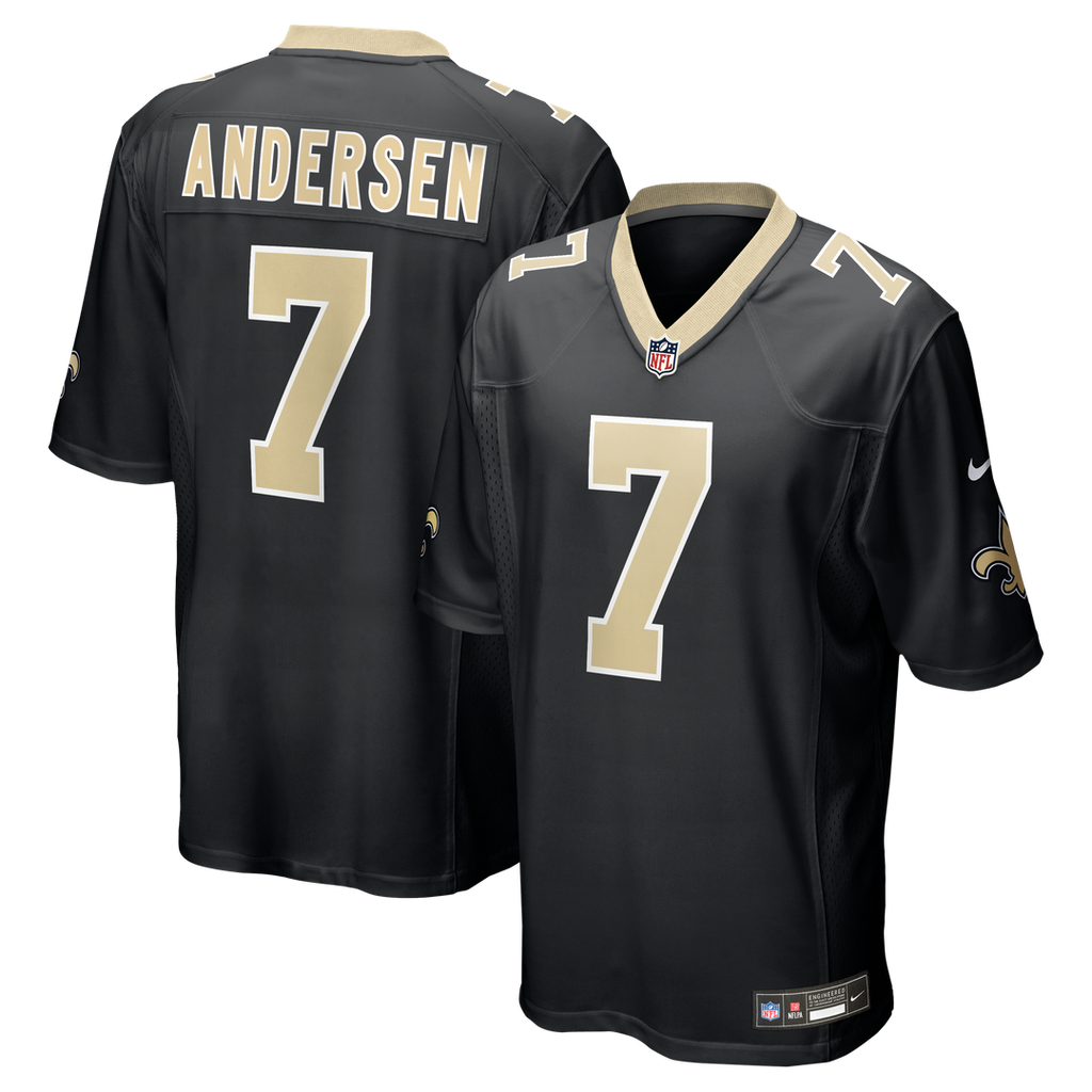 New Orleans Saints Morten Andersen Nike Game Retired Player Jersey - Black