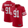 San Francisco 49ers Earnest Brown IV Nike Team Game Jersey - Scarlet