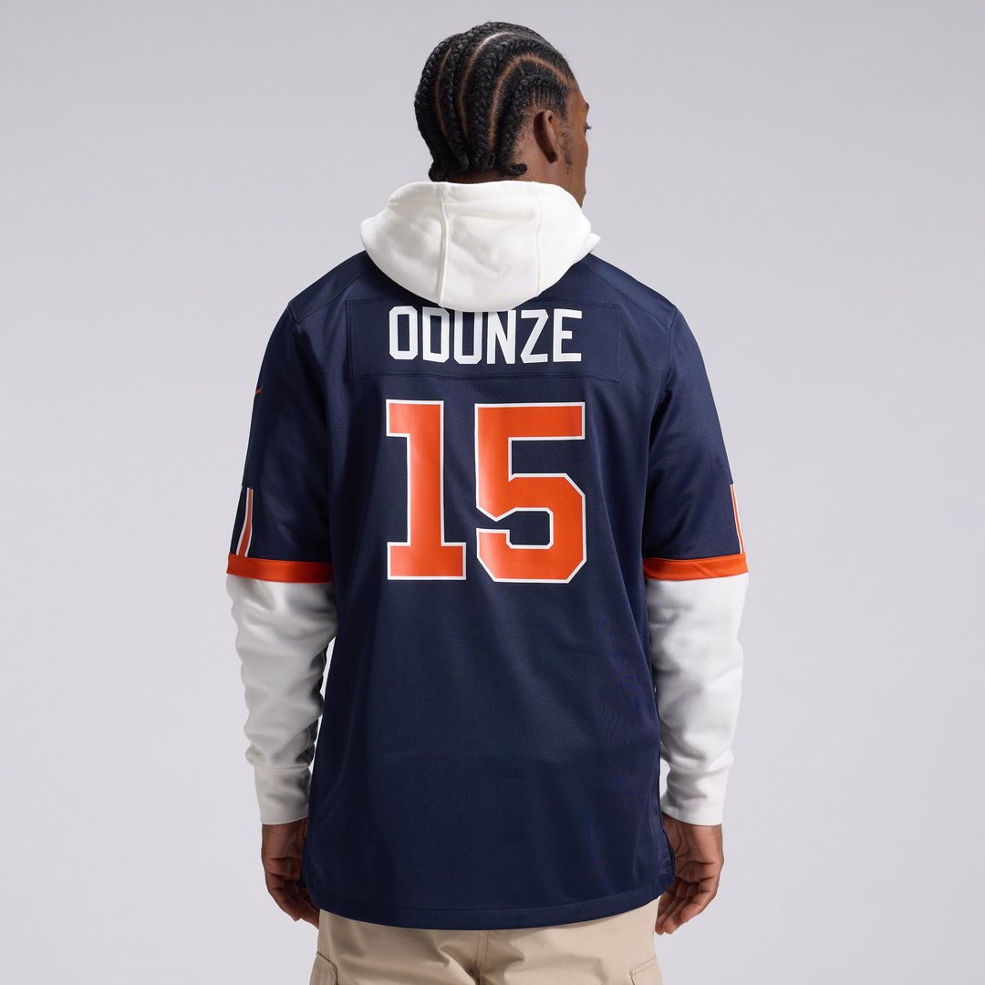 Chicago Bears Rome Odunze Nike 2026 Rivalries Collection Game Jersey - Navy