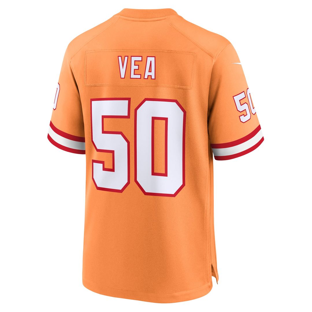 Tampa Bay Buccaneers Vita Vea Nike Throwback Game Jersey - Orange