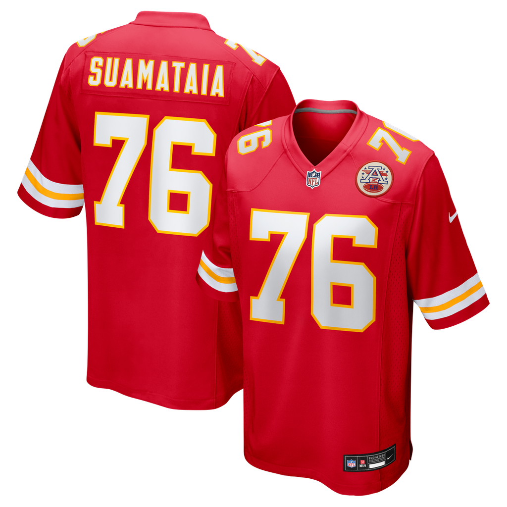 Kansas City Chiefs Kingsley Suamataia Nike Game Jersey - Red