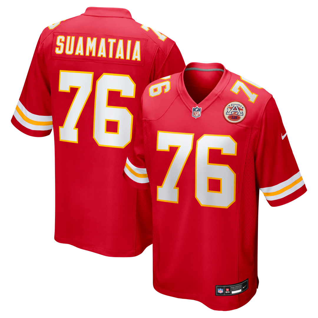 Kansas City Chiefs Kingsley Suamataia Nike Game Jersey - Red