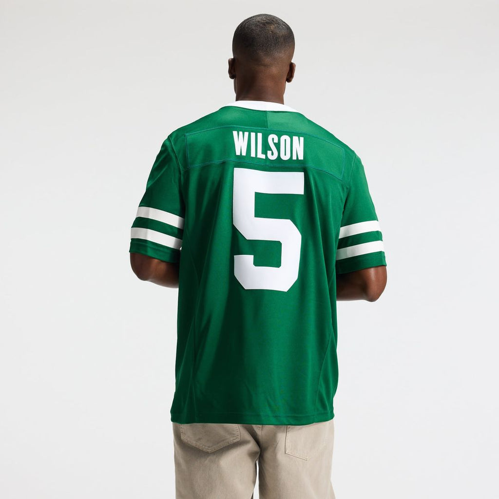 New York Jets Garrett Wilson Nike Team Vapor F.U.S.E. Stitched Limited Jersey - Legacy Green